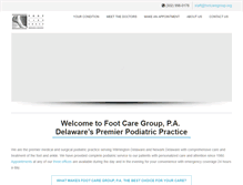 Tablet Screenshot of footcaregroup.org